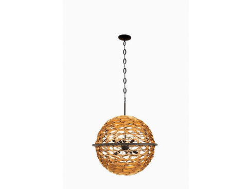 Ventura 10-Light Pendant in Matte Black and Gold